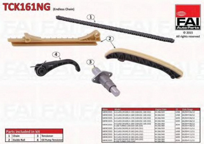FAI AUTOPARTS tck161ng -  Комплект цепи привода распредвала